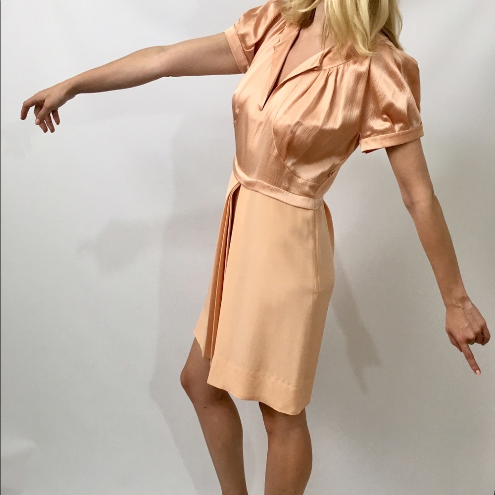 Marc by Marc Jacobs satin & silk midi dress